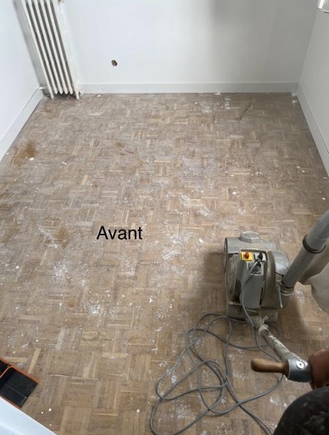 avant renovation parquet mosaïque Vincennes